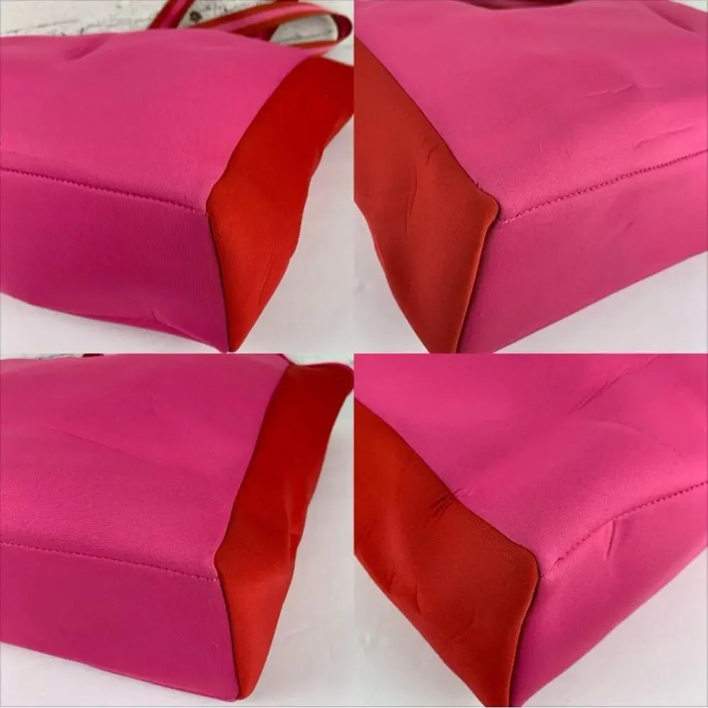 Summersalt Tote Pink Neoprene Stripe Beach Water Bag